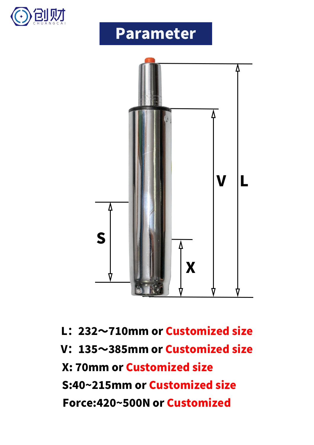 Gas Spring for Hangcha Electric Forklift Truck